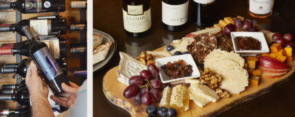 Cheese Platter and Wine Image